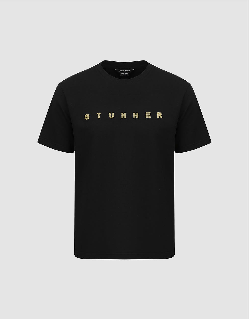 Crew Neck Straight T-Shirt sold by Urban Revivo product image thumbnail 5