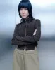 Zipper Front Stand Collar Knitted Shirt sold by Urban Revivo