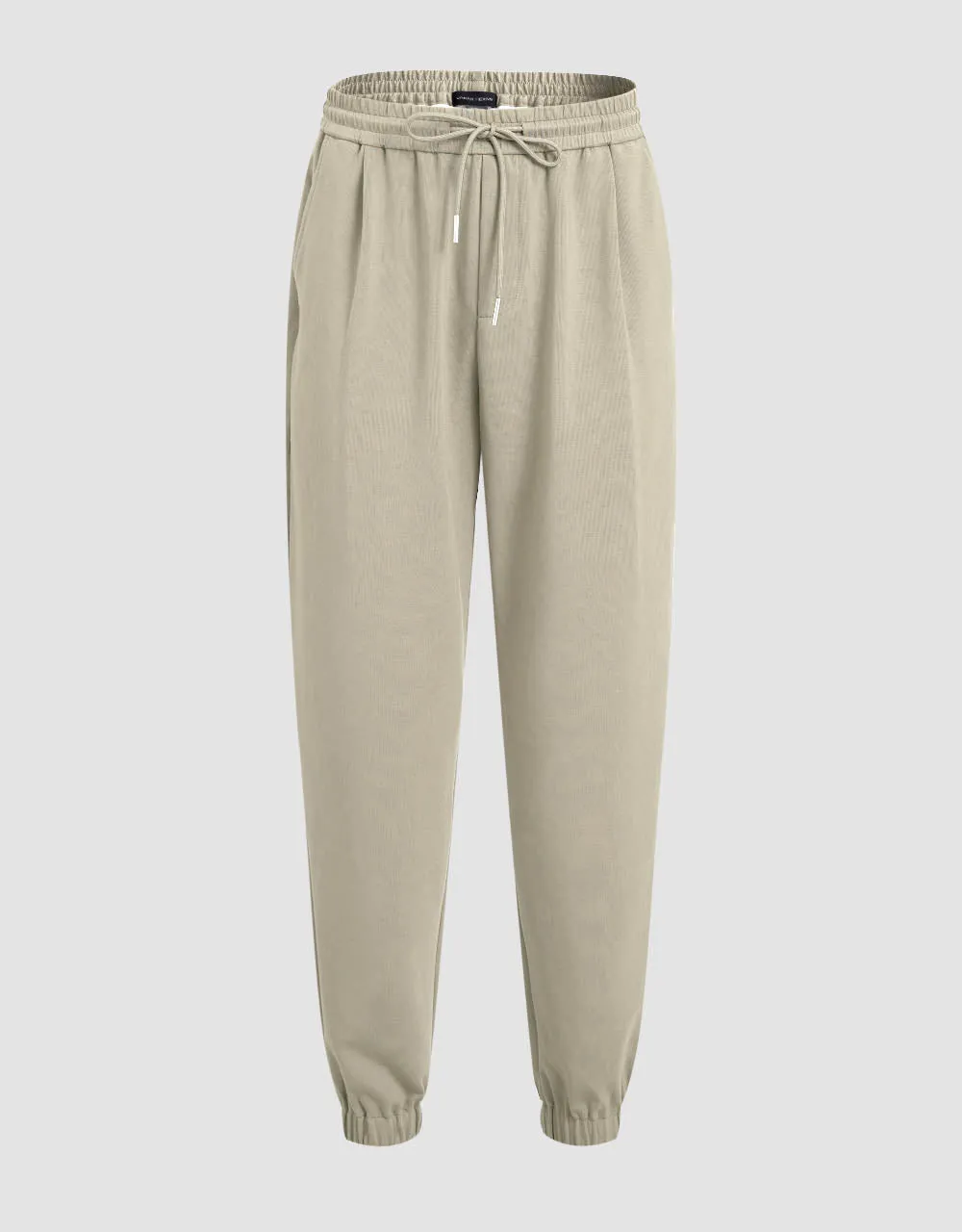 Drawstring Waist Knitted Jogger Pants sold by Urban Revivo