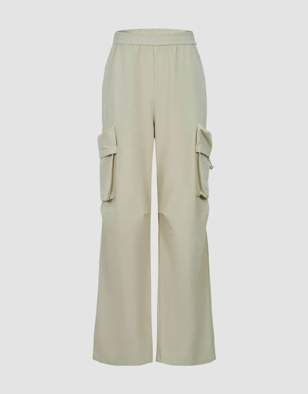 Elastic Waist Wide-Leg Pants sold by Urban Revivo