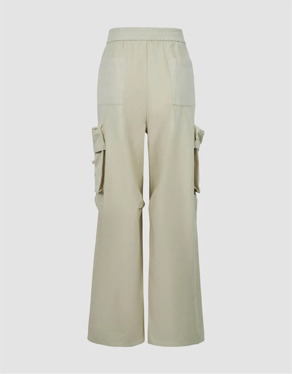 Elastic Waist Wide-Leg Pants sold by Urban Revivo product image thumbnail 3