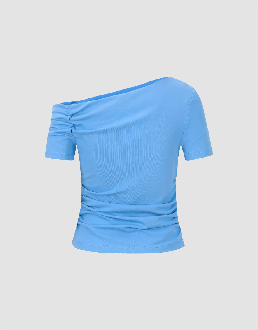 Raglan Sleeve One Shoulder Skinny T-Shirt sold by Urban Revivo product image thumbnail 5