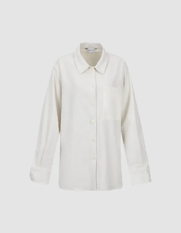 Drop Shoulder Sleeve Shirt sold by Urban Revivo