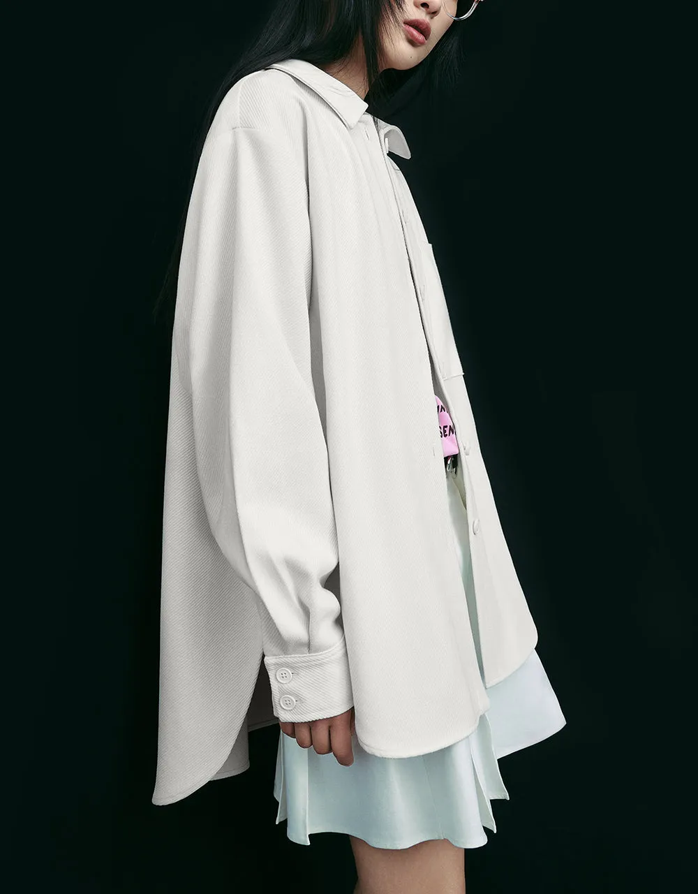 Drop Shoulder Sleeve Shirt sold by Urban Revivo product image thumbnail 3