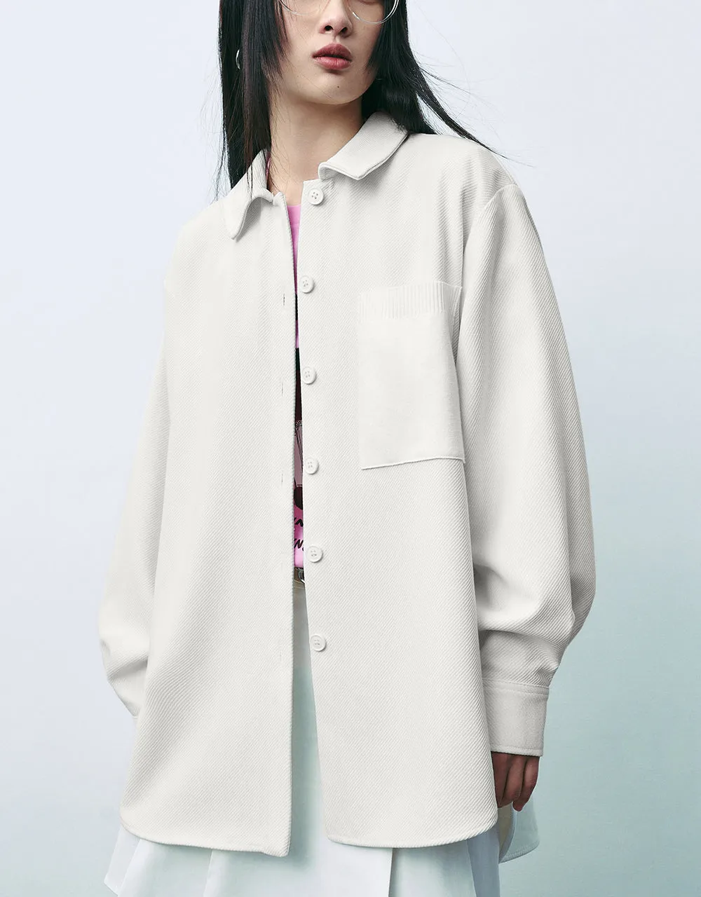 Drop Shoulder Sleeve Shirt sold by Urban Revivo product image thumbnail 2