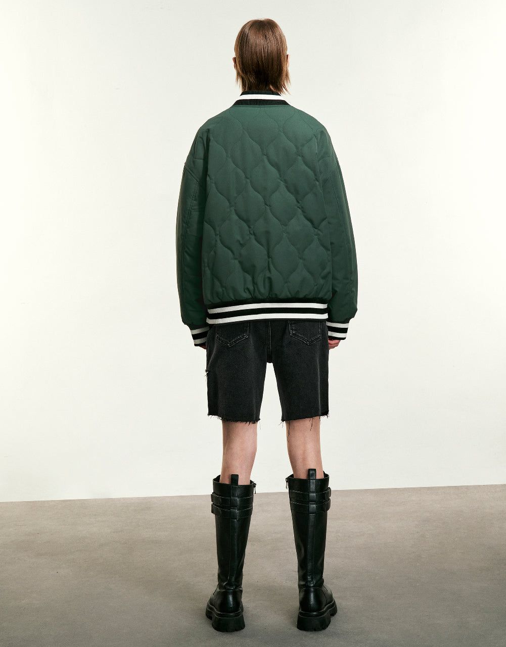 Letter Embossed Bomber Jacket sold by Urban Revivo product image thumbnail 4