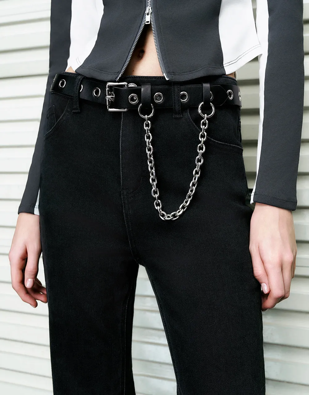 Flare Jeans With Belt sold by Urban Revivo product image thumbnail 5