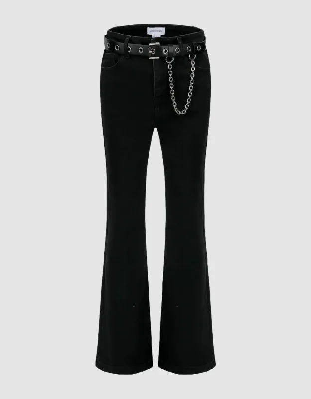 Flare Jeans With Belt sold by Urban Revivo