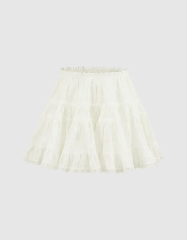 Elastic Waist Mini A-Line Skirt sold by Urban Revivo