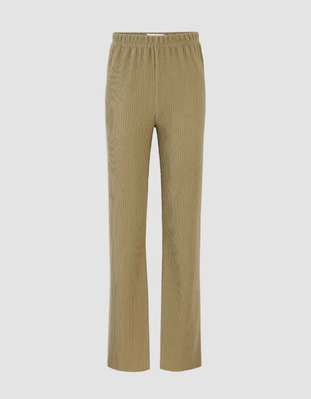 Textured Wide Leg Pants sold by Urban Revivo