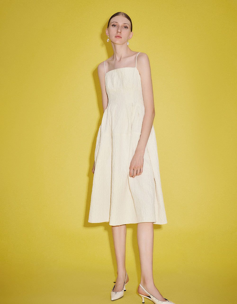 Square-cut Collar Cami A-Line Dress sold by Urban Revivo product image thumbnail 3