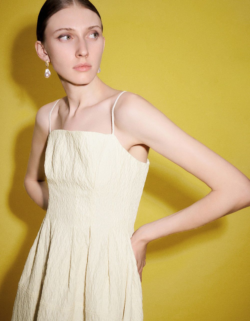 Square-cut Collar Cami A-Line Dress sold by Urban Revivo product image thumbnail 5