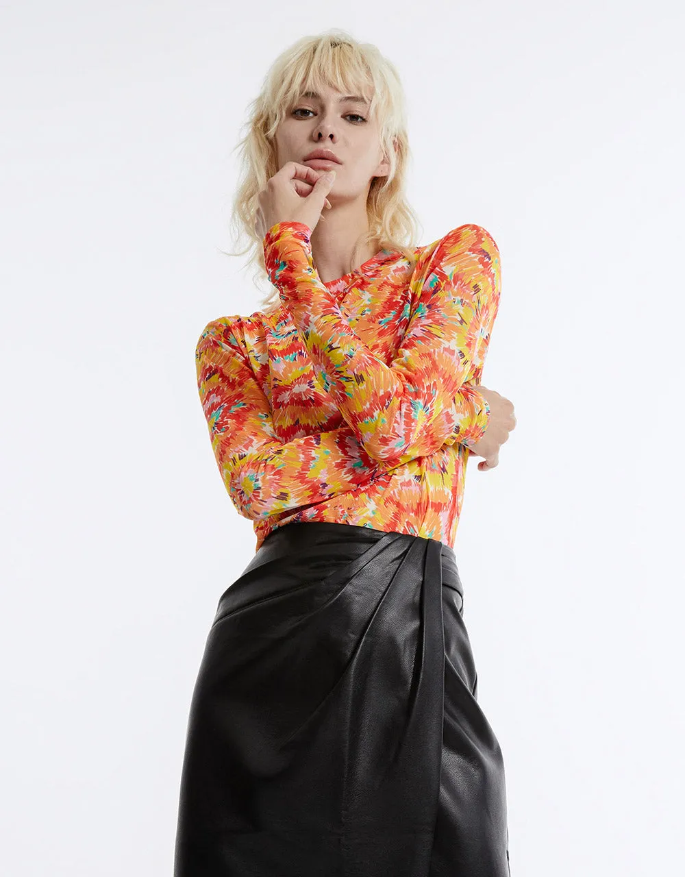 Floral Knitted Top sold by Urban Revivo product image thumbnail 3