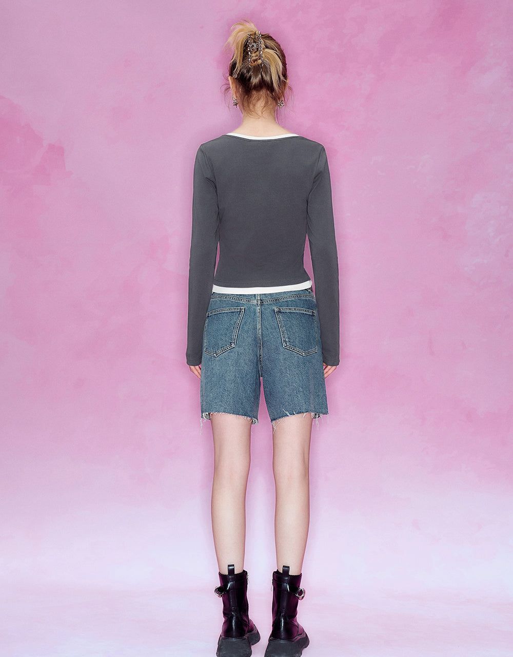 2 In 1 Crew Neck Knitted T-Shirt sold by Urban Revivo product image thumbnail 4