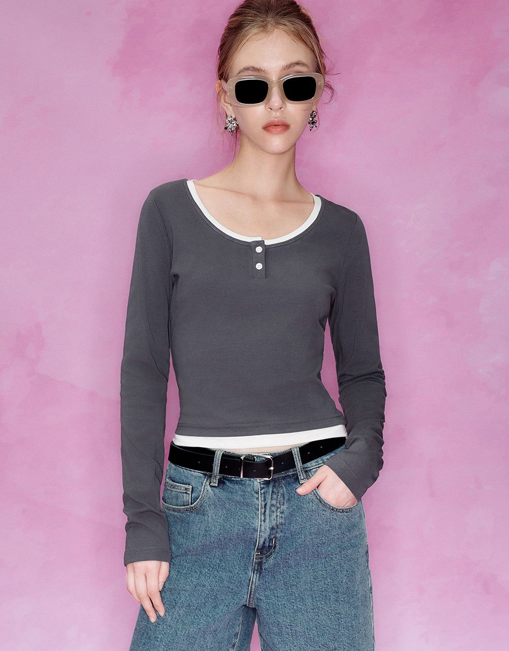 2 In 1 Crew Neck Knitted T-Shirt sold by Urban Revivo