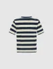 Striped Crew Neck Straight T-Shirt sold by Urban Revivo