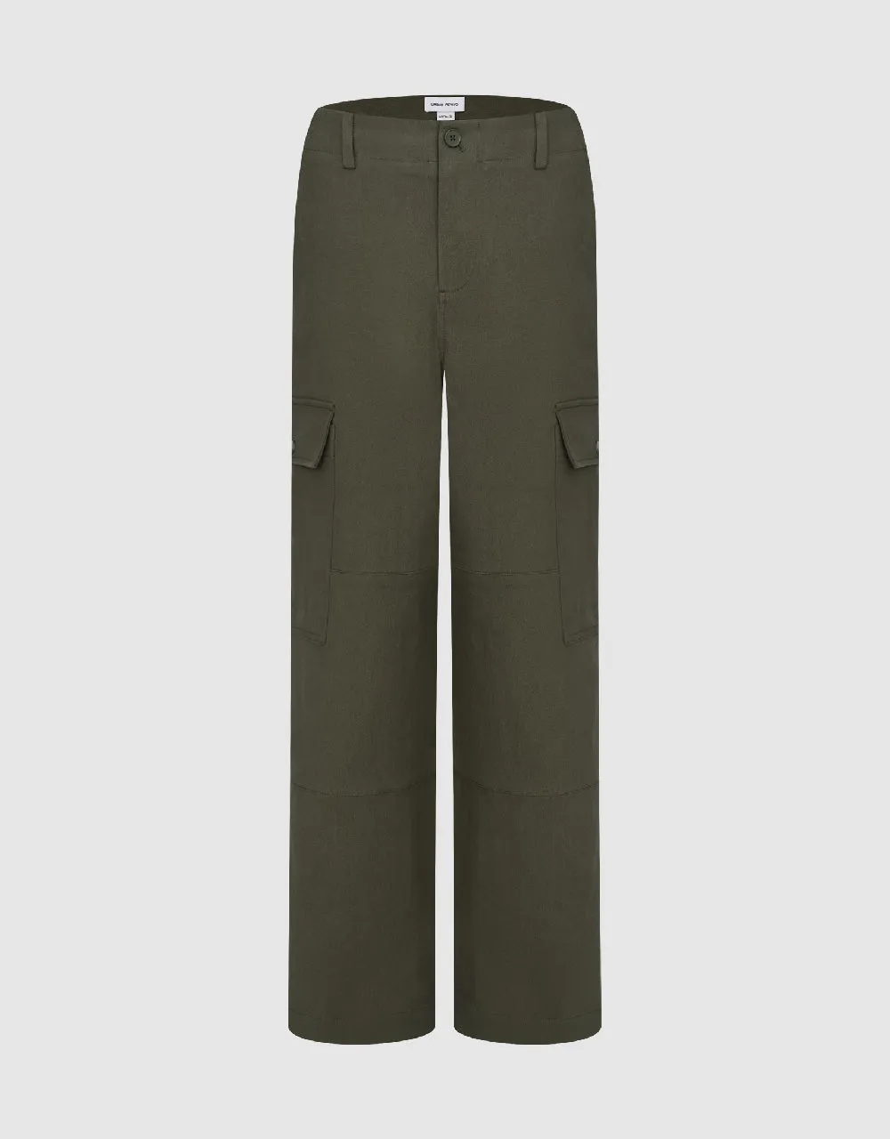 Multi-Pocket Wide-Leg Pants sold by Urban Revivo
