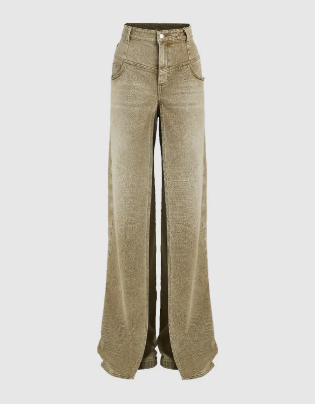 Wide-Leg Jeans sold by Urban Revivo