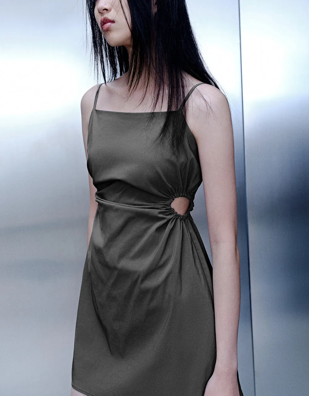 Off-Shoulder Skinny Cami Dress sold by Urban Revivo product image thumbnail 3