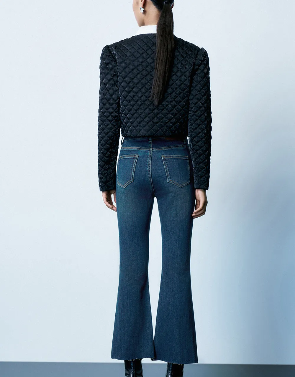 Embossed U Neck Padded Coat sold by Urban Revivo product image thumbnail 4