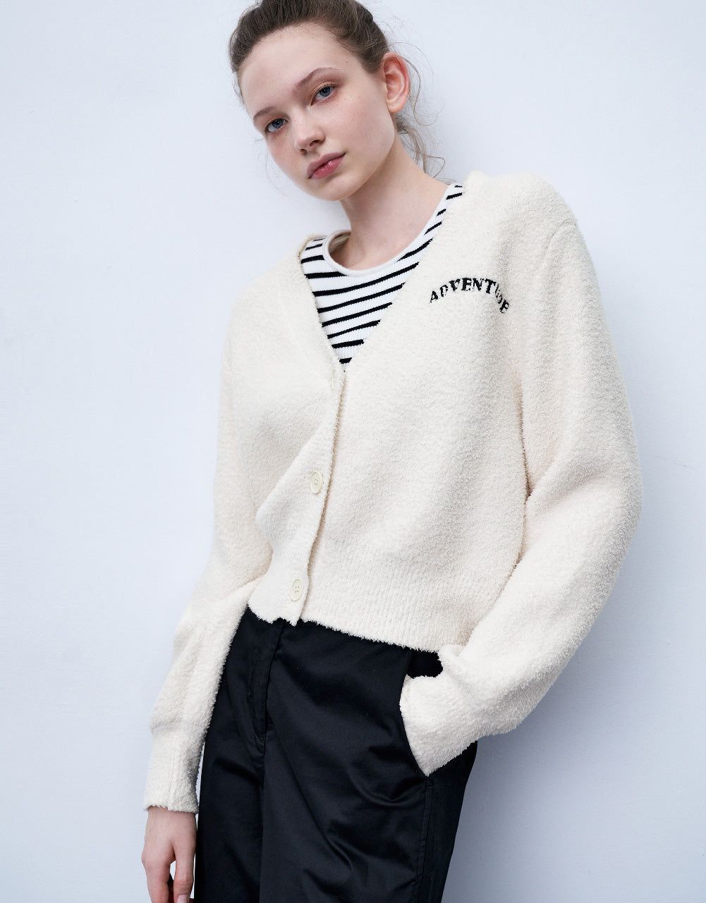 Fluffy Knitted Cardigan sold by Urban Revivo product image thumbnail 2