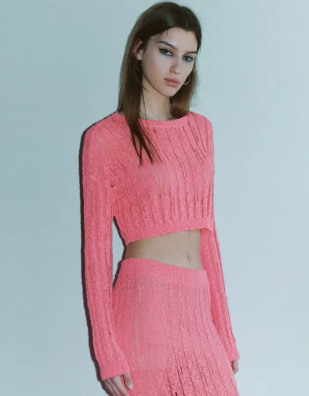 Crew Neck Knitted T-Shirt sold by Urban Revivo