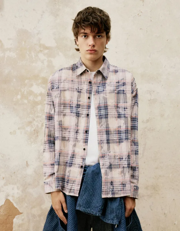 Plaid Oversized Shirt sold by Urban Revivo