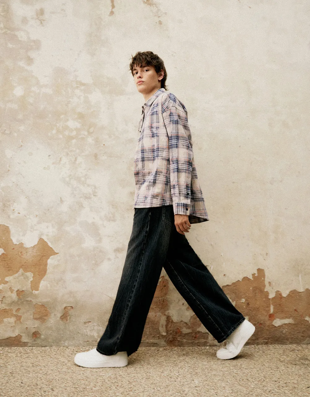 Plaid Oversized Shirt sold by Urban Revivo product image thumbnail 3