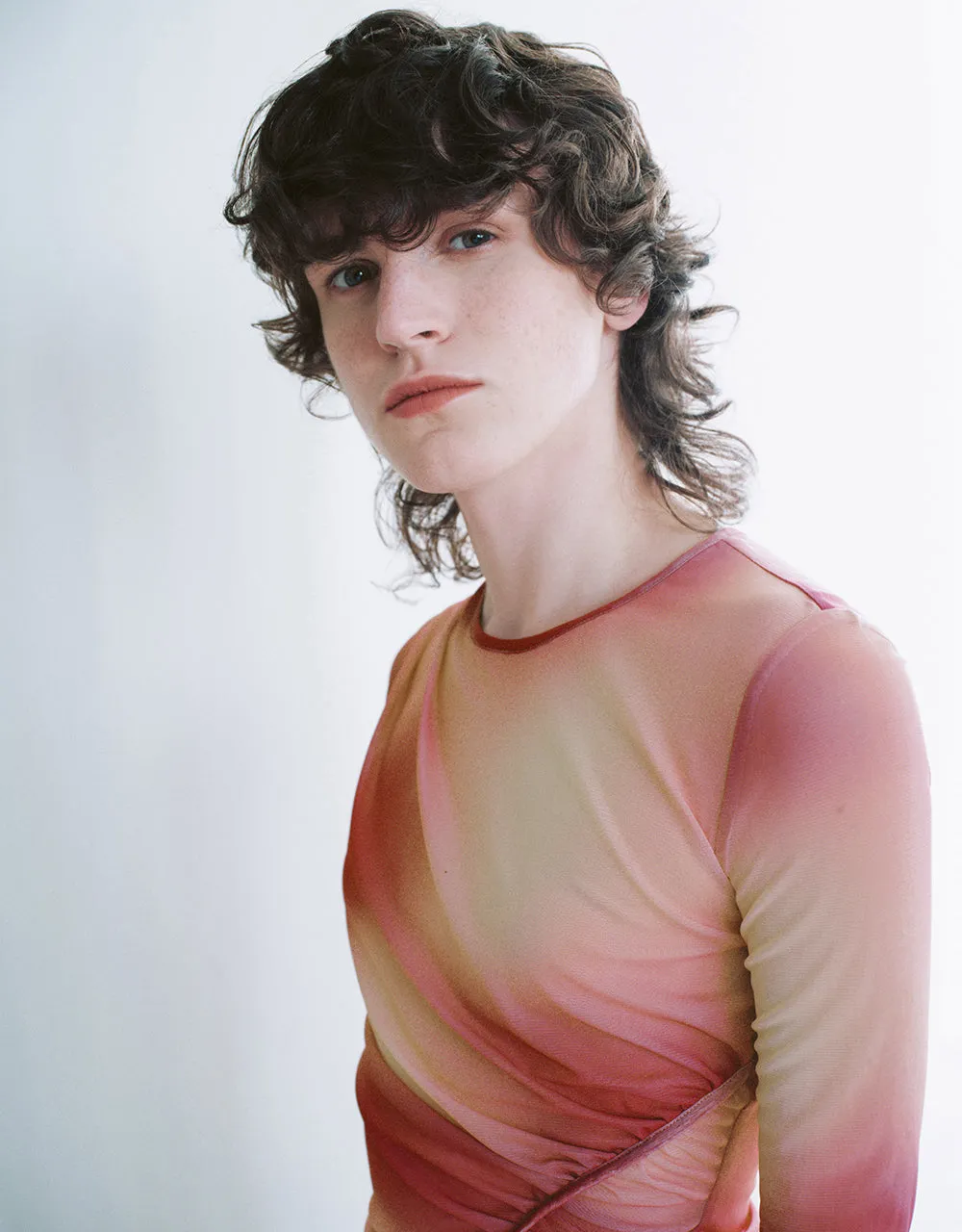 Ruched Printed Crew Neck Skinny T-Shirt sold by Urban Revivo product image thumbnail 4