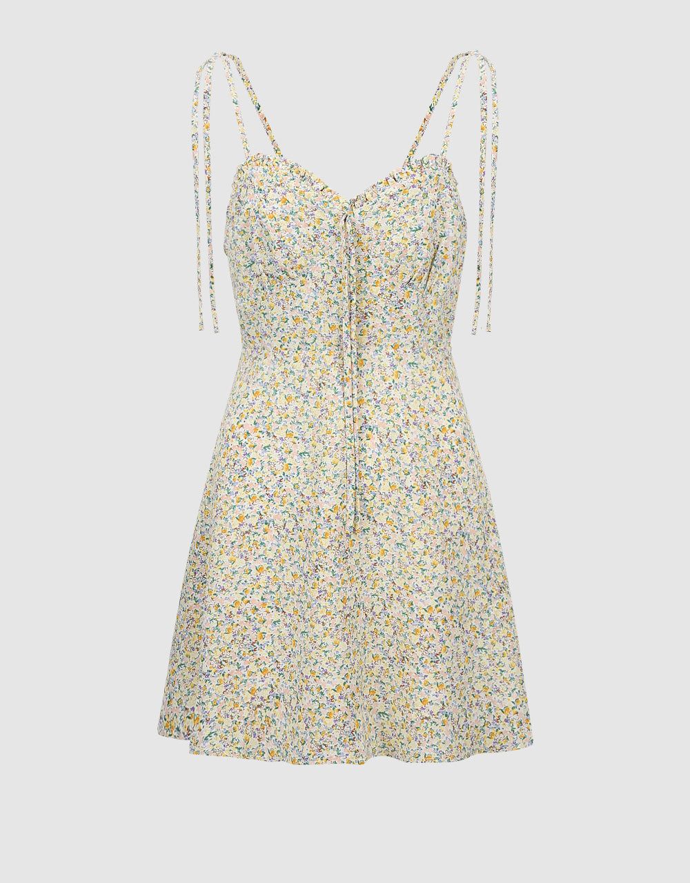 Floral U Neck A-Line Dress sold by Urban Revivo product image thumbnail 2