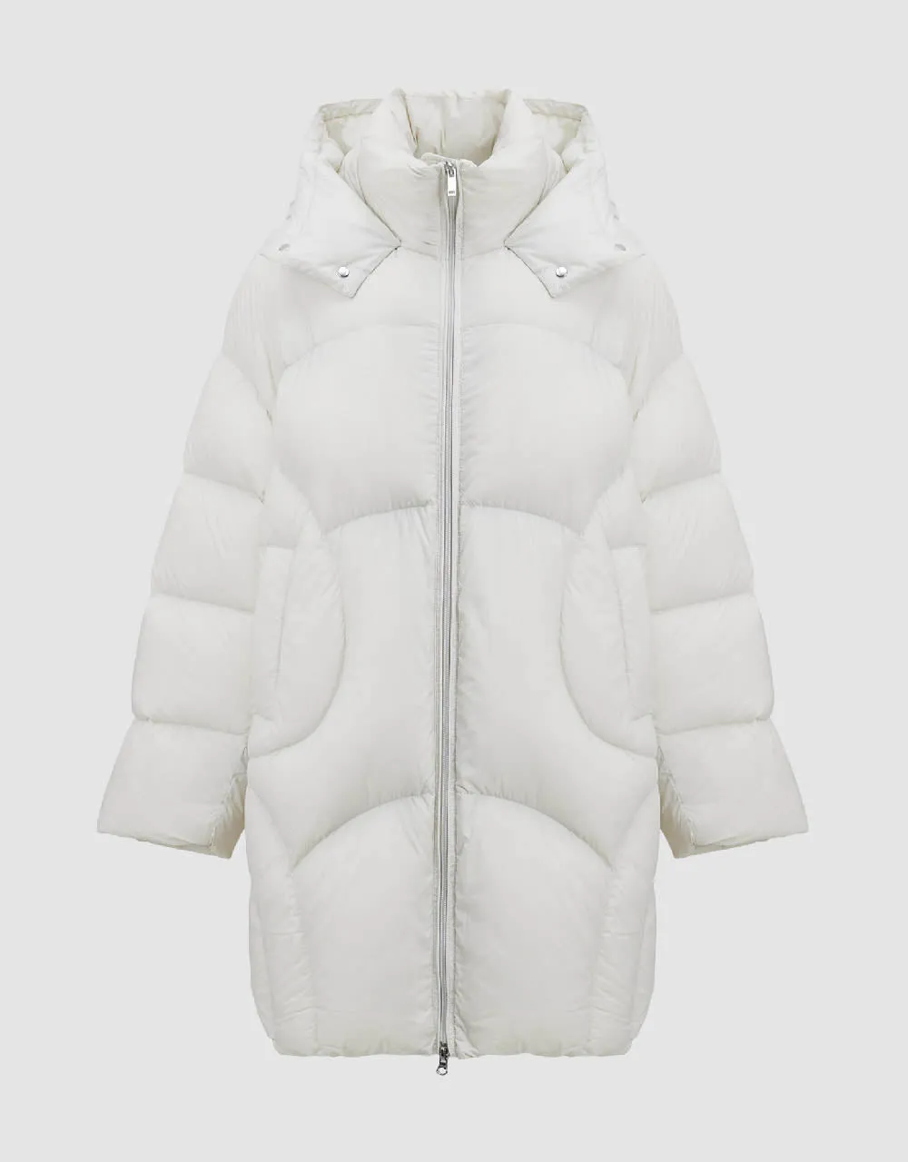 Zipper Front Hooded Puffer Jacket sold by Urban Revivo product image thumbnail 2