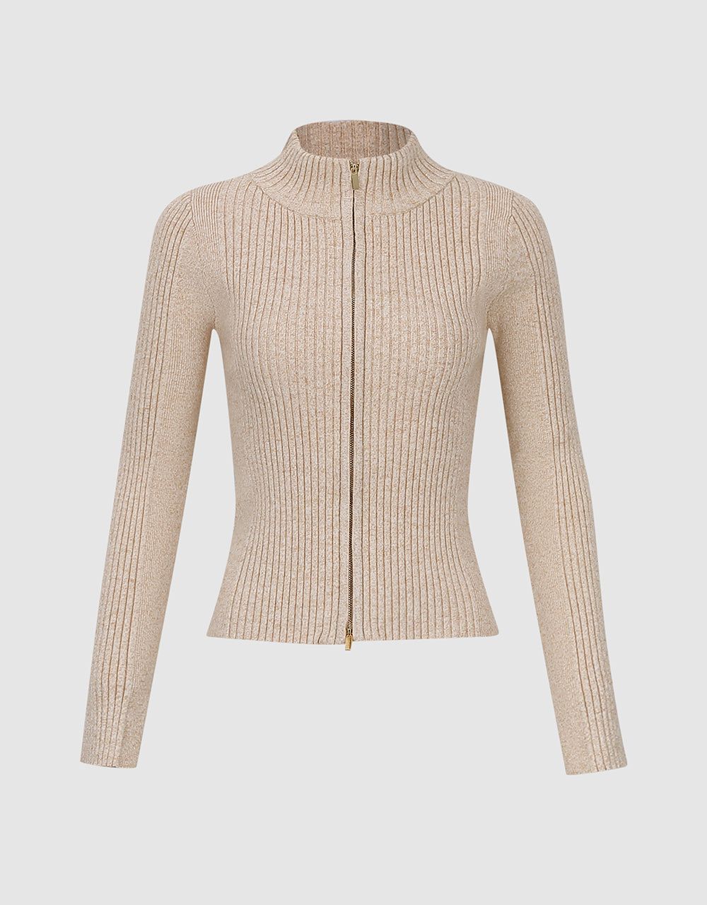 Zipper Front Knitted Cardigan sold by Urban Revivo product image thumbnail 2