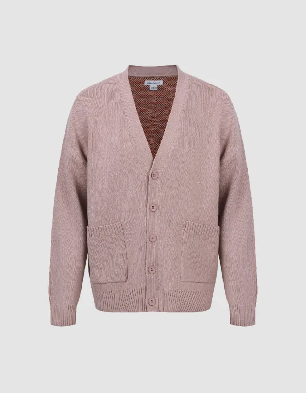 Drop Shoulder Sleeve Knitted Cardigan sold by Urban Revivo