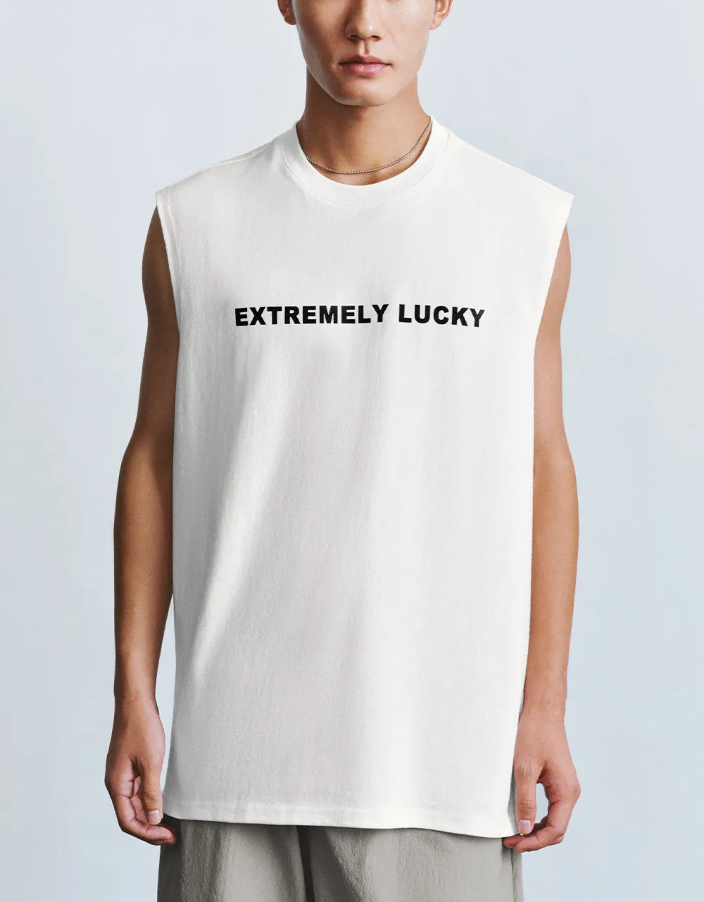 Letter Printed Crew Neck Tank Top sold by Urban Revivo product image thumbnail 2