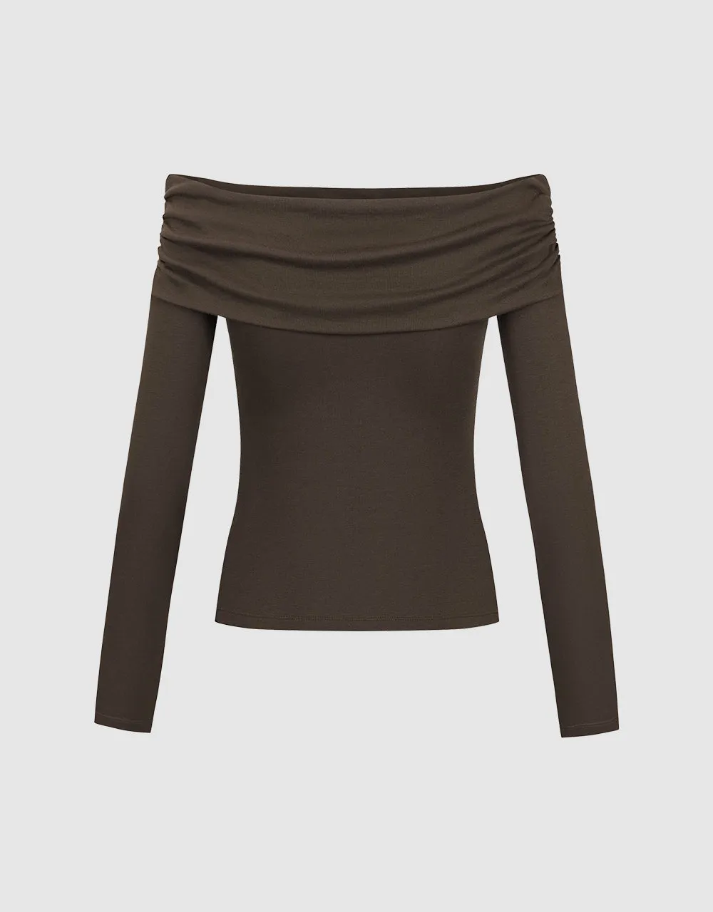 Off-Shoulder Skinny T-Shirt sold by Urban Revivo product image thumbnail 5