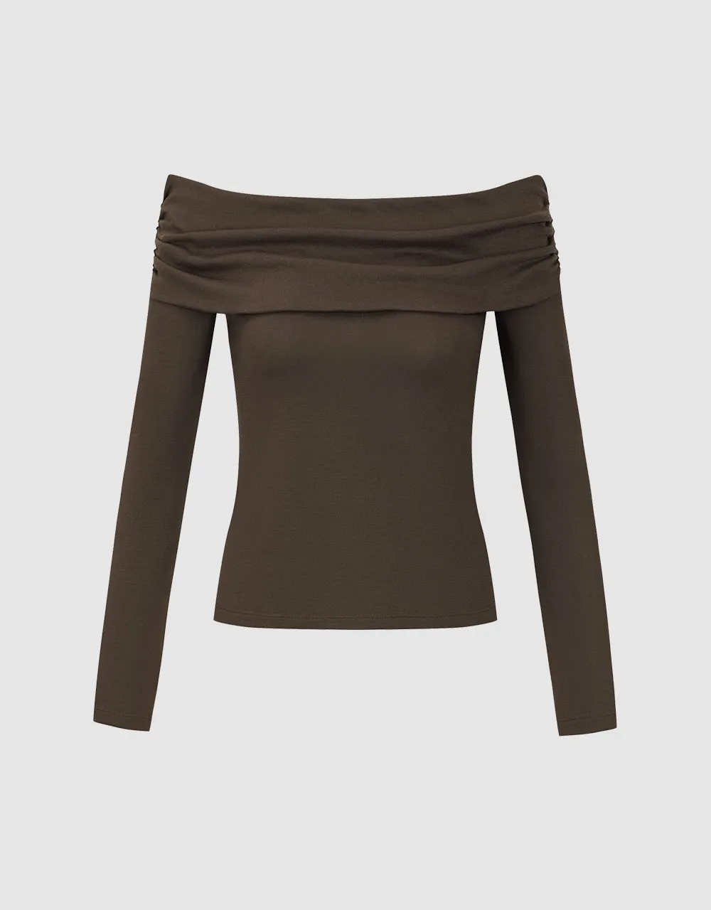 Off-Shoulder Skinny T-Shirt sold by Urban Revivo product image thumbnail 2