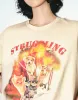 Printed Crew Neck Loose T-Shirt sold by Urban Revivo