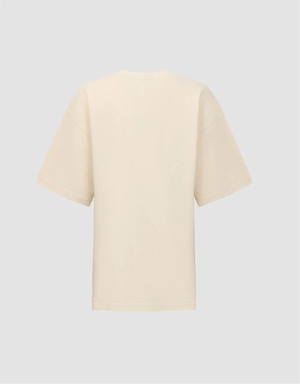 Printed Crew Neck Loose T-Shirt sold by Urban Revivo product image thumbnail 5