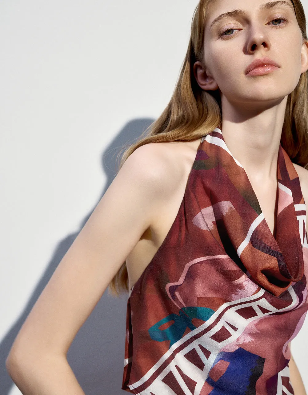 Printed Cowl Neck Cami Top sold by Urban Revivo product image thumbnail 5