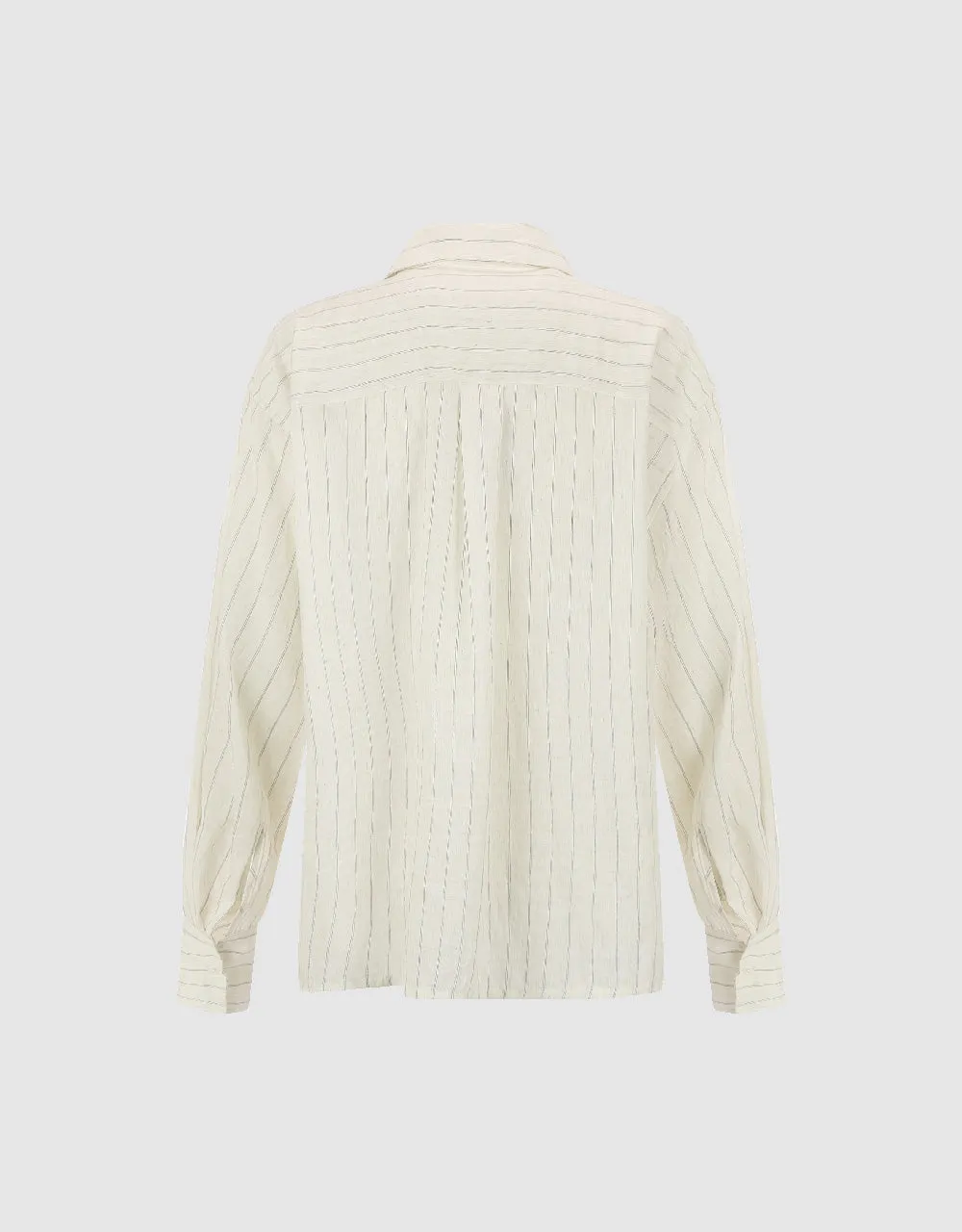 Striped V-Neck Overhead Shirt sold by Urban Revivo product image thumbnail 5