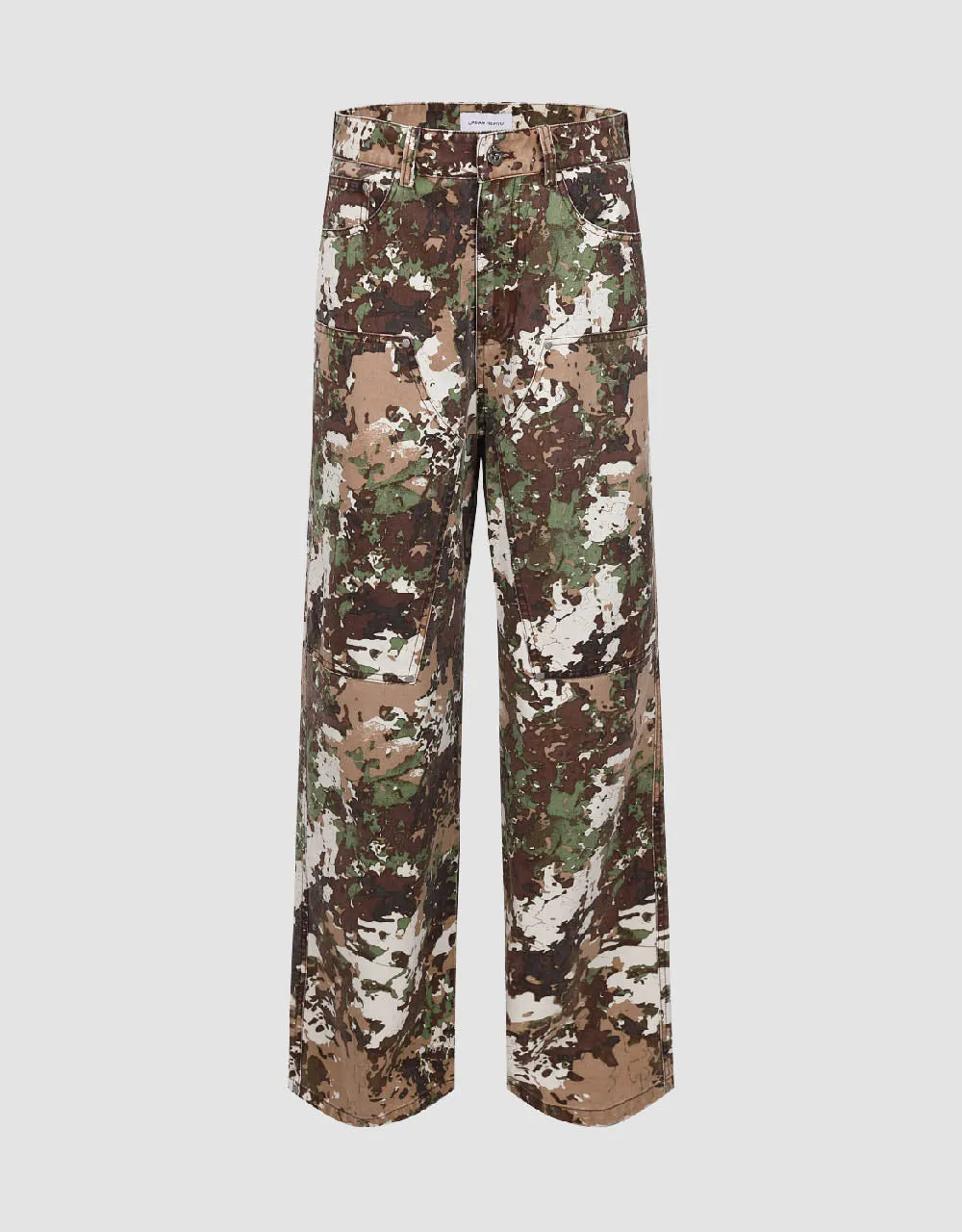 Camouflage Straight Pants sold by Urban Revivo