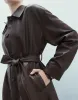Faux Leather Belted Jacket sold by Urban Revivo