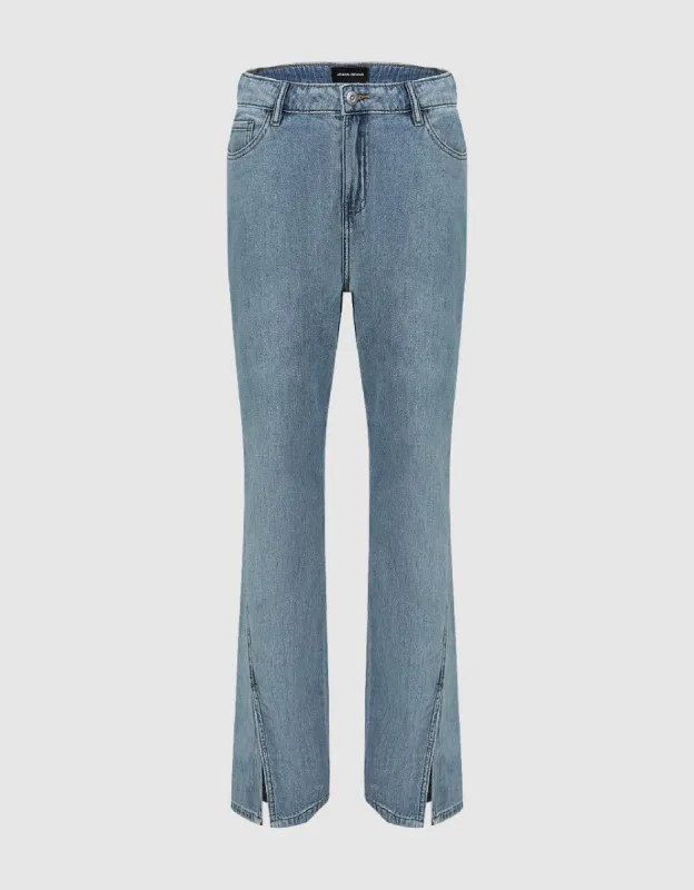 Split Hem Jeans sold by Urban Revivo