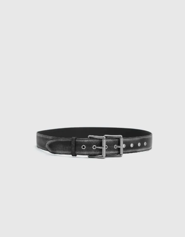 Double Buckled Leather Belt sold by Urban Revivo