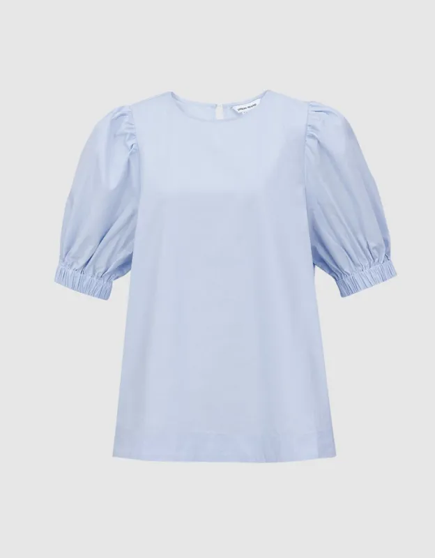Plain Puff Sleeve Blouse sold by Urban Revivo