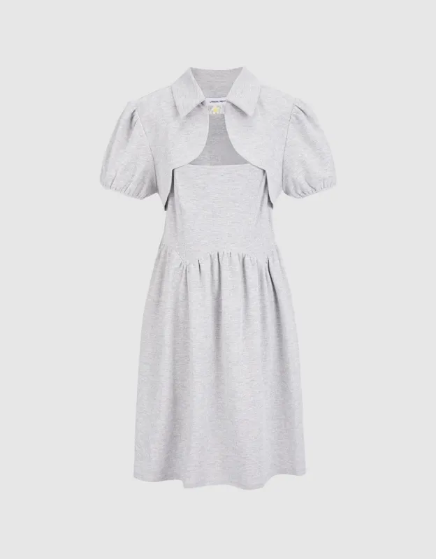 Combination Peplum Dress sold by Urban Revivo