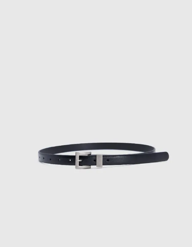 Vegan Leather Skinny Belt sold by Urban Revivo