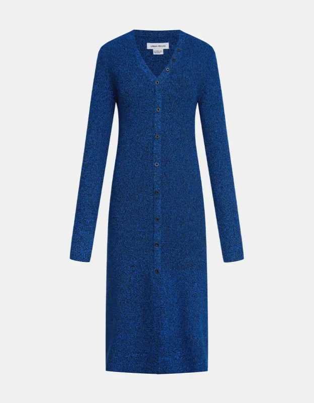 Ribbed Knit Button Up Bodycon Midi Dress sold by Urban Revivo