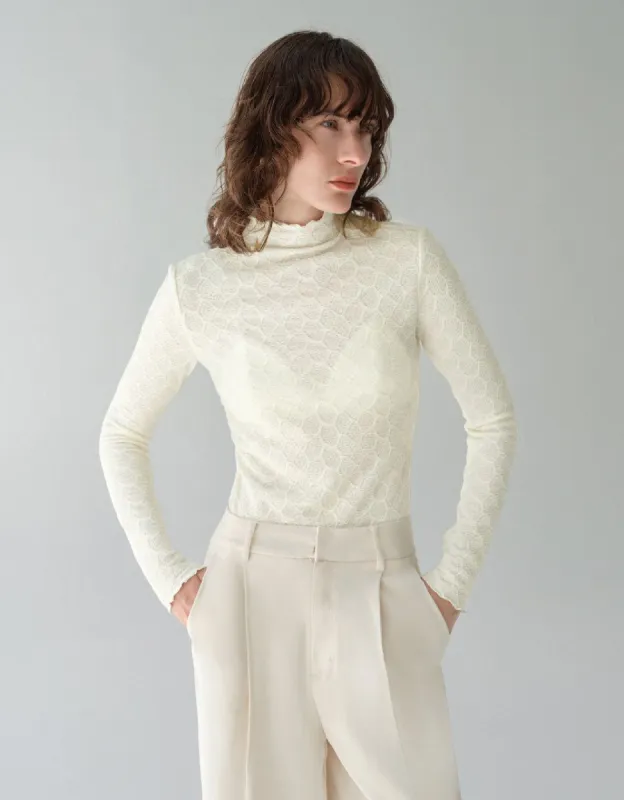 Stand Collar Skinny T-Shirt sold by Urban Revivo