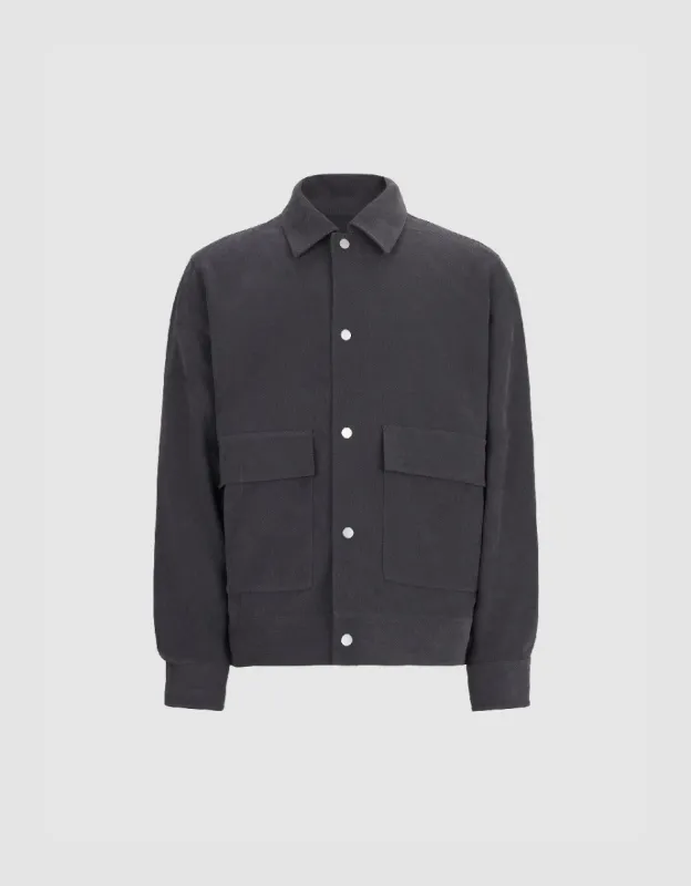 Pressed Button Straight Jacket sold by Urban Revivo